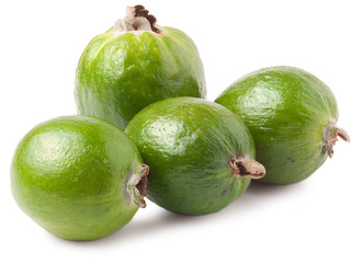 Feijoa isolated on white