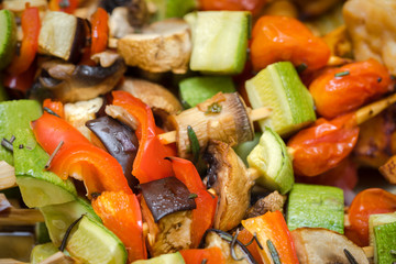 Vegetable skewers