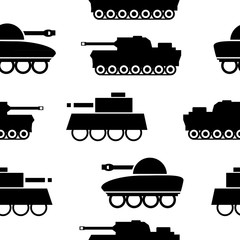 Panzer seamless pattern.