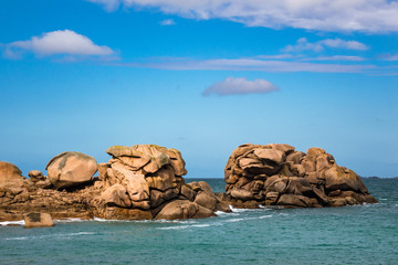 Fototapeta na wymiar Atlantikküste in der Bretagne