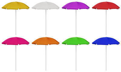 Beach umbrellas - colorful