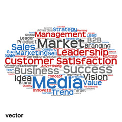 Vector conceptual business marketing word cloud