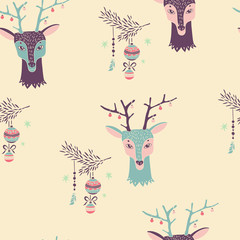 Merry Christmas. seamless background