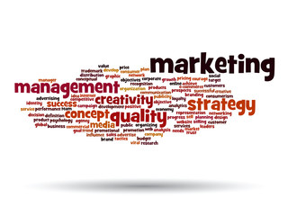 Vector conceptual business marketing word cloud