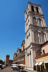 Fototapeta na wymiar Piazza Trento e Trieste, Ferrara