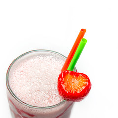 delicious strawberry milkshake