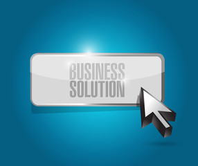 Business Solution button sign concept