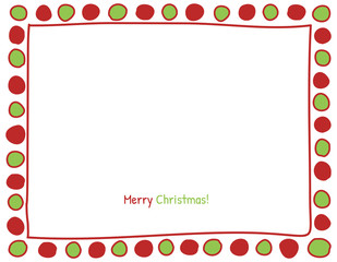 Christmas circle border.