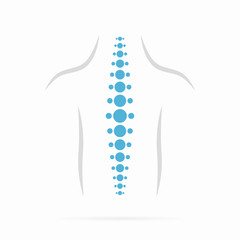 Vector spine diagnostics symbol design