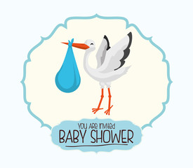 Baby shower invitation card