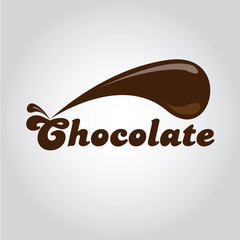 chocolate isolated sign - Illustration