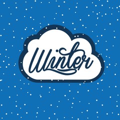Fototapeta na wymiar winter season design 