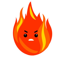 dangerous fire illustration
