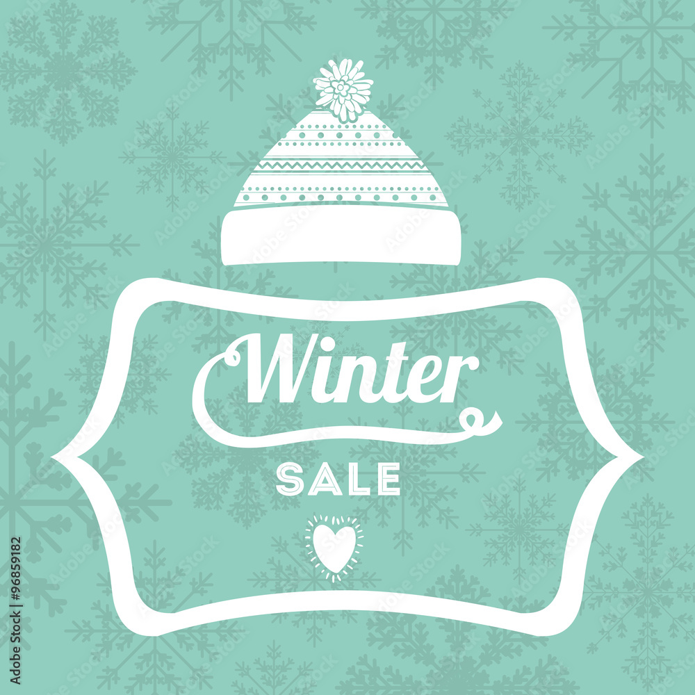 Wall mural winter sale design