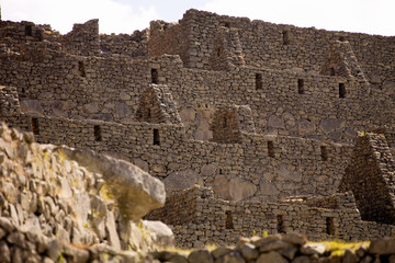 View of the ancient Inca City of Machu Picchu, Peru