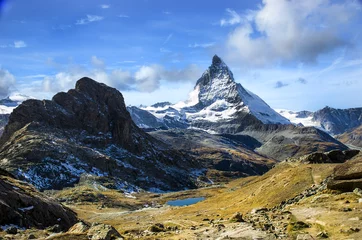 Crédence de cuisine en verre imprimé Cervin Matterhorn, Zermatt Switzerland