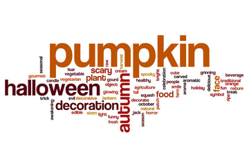 Pumpkin word cloud concept
