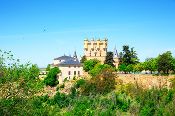Fototapeta na wymiar Castle Alcazar of Segovia, Castilla and Leon, Spain
