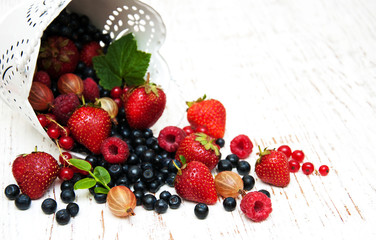 Fototapeta na wymiar Fresh berries