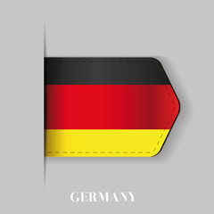 Germany flag ribbon vector