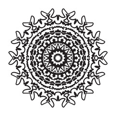 Mandala. Ethnic decorative elements. Hand drawn background. Islam, Arabic, Indian, ottoman motifs.