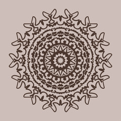 Mandala. Round Ornament Pattern. Vintage decorative elements. Hand drawn background. Islam, Arabic, Indian, ottoman motifs.