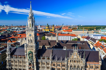 Fototapeta na wymiar The New Town Hall, Munich, Bavaria, Germany