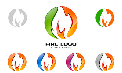 fire, flame, vector logo design, 