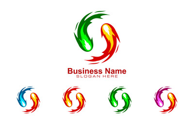 fire, flame, s, s letter, vector logo design