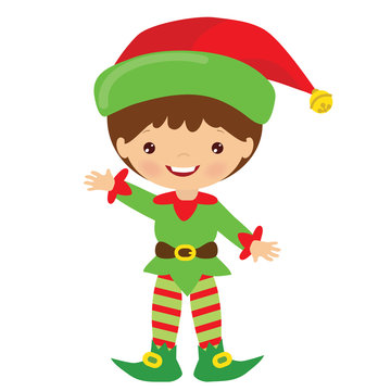 Christmas elf vector illustration
