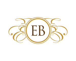 EB Luxury Ornament initial Logo