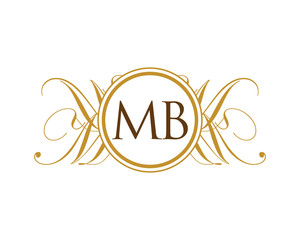 MB Luxury Ornament initial Logo