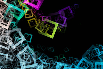 fantastic abstract square background design illustration