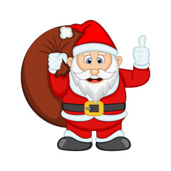 Santa Claus For Your Design Vector Illustration