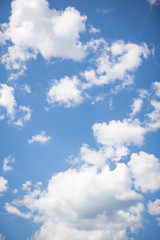 Fototapeta premium Nice blue sky with mountain background.