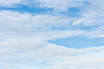 Cloud on the blue sky.