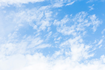 Cloud on the blue sky.