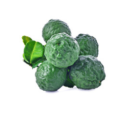 Bergamot fresh on white background