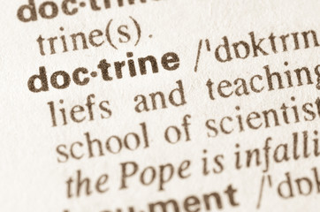 Dictionary definition of word doctrine