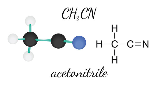 CH3CN acetonitrile molecule