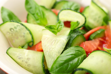 Vegetable salad background