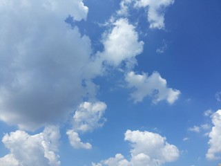 Fototapeta premium Cloud on blue sky background