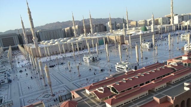 Naboi haram (masjed) at afternoon till sunset loop