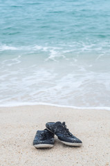 shoes on the beach