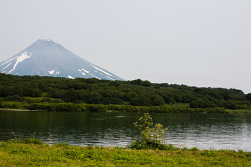 Obraz premium Volcano on Kamchatka