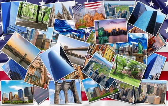 New York pictures collage 