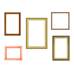 isolated picture frames