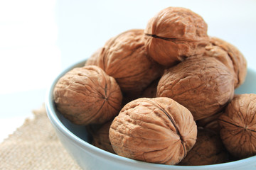 Walnuts isolated on white