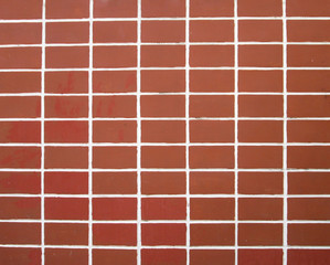 brick wall background in red color