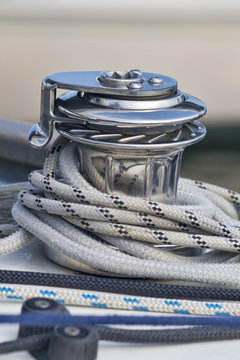 Capstan on a Sailboat